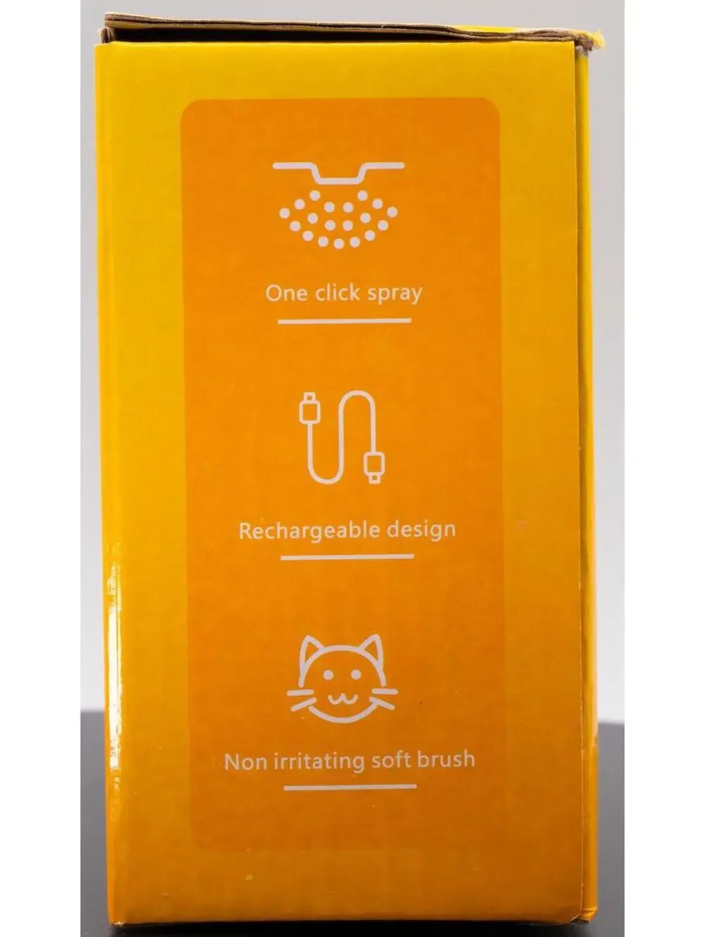 Rechargeable Pet Brush with Spray Massage Feature